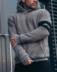 Men's Plush Hooded Sweater