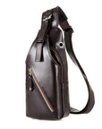 Urban Edge Leather-Like Sling Bag – Crossbody Chest Pack for Men