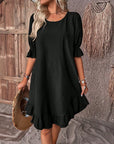 Summer Fashion Ruffle Short-Sleeve Dress