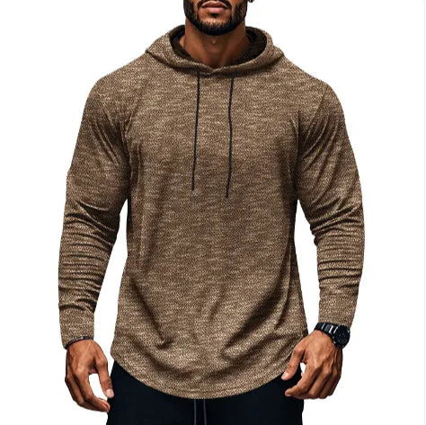 Men’s Fitted Lightweight Hoodie – Long Sleeve Casual Pullover