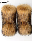 Fluffy Fox Fur Boots