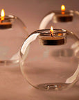 Europe-style Round Hollow Candle Glass