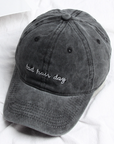Baseball Cap Bad Hair Day Embroidery Letter