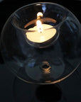 Europe-style Round Hollow Candle Glass