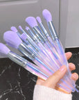 Purple Makeup Brush Set